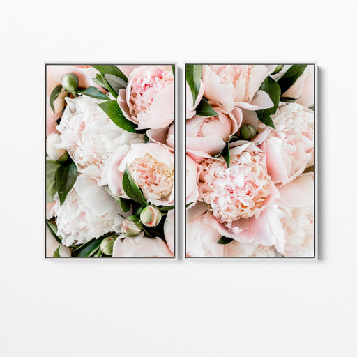 Peony Bouquet - Two Piece Pink Peony Photographic Print Wall Art, Wall Art, Ozark Home 