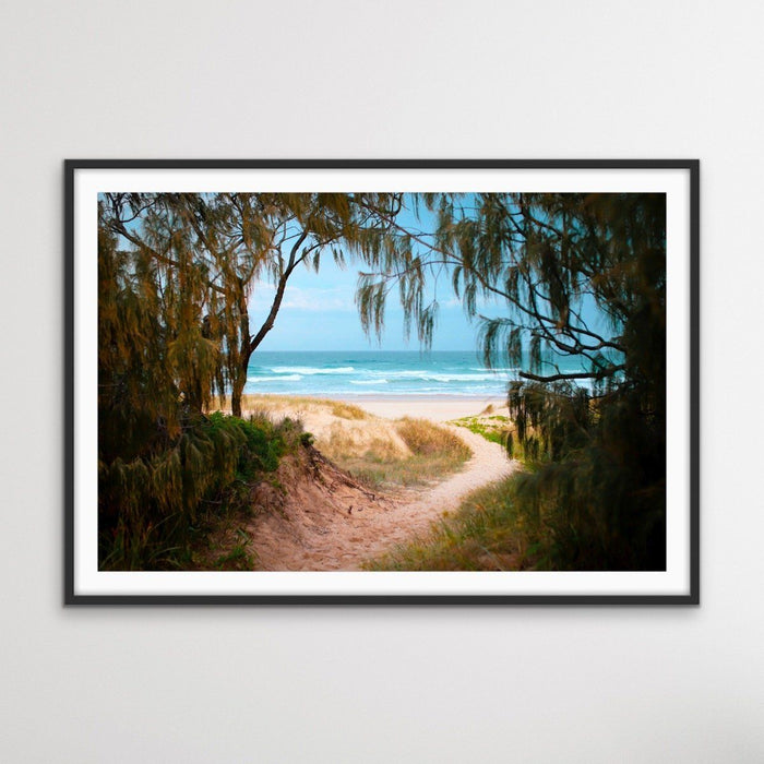 Peregian Beach - Sunshine Coast Photographic Beach Print on Canvas or Paper