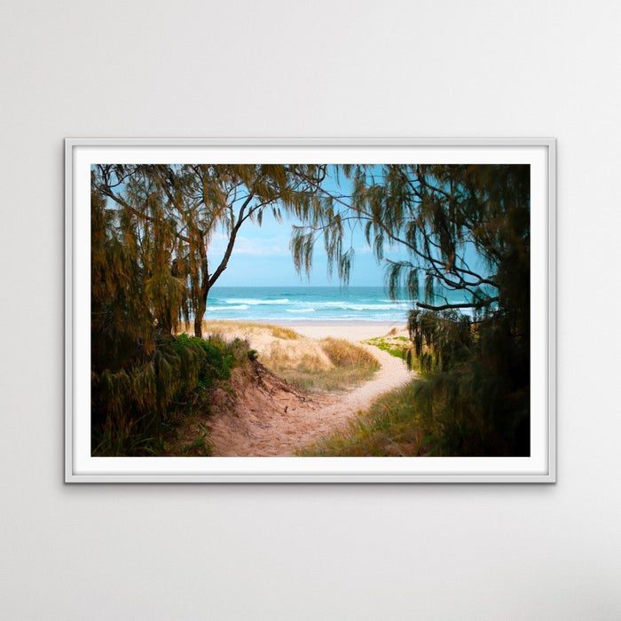 Peregian Beach - Sunshine Coast Photographic Beach Print on Canvas or Paper