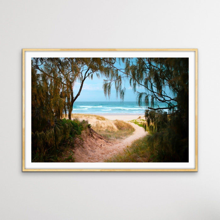 Peregian Beach - Sunshine Coast Photographic Beach Print on Canvas or Paper