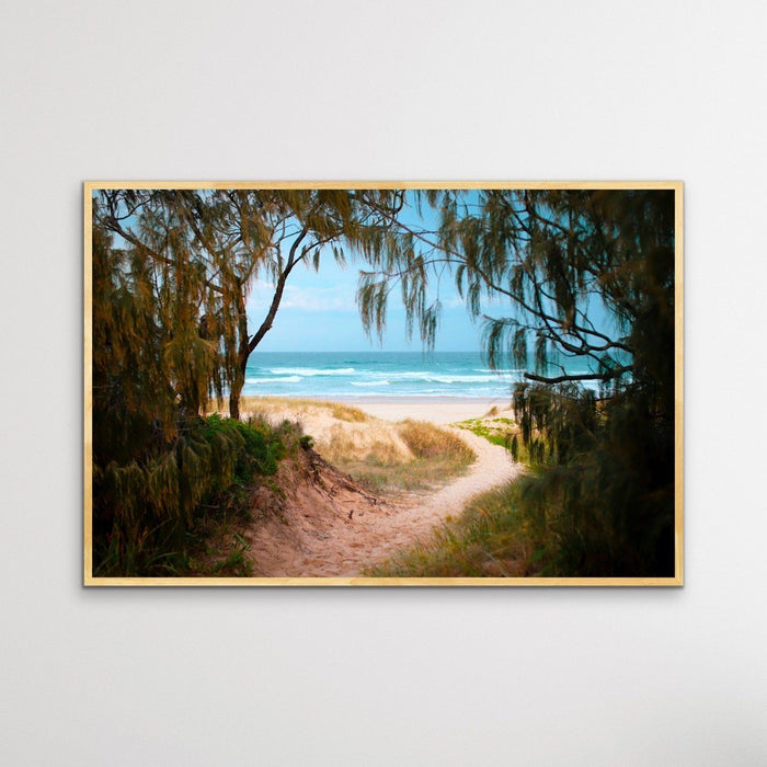 Peregian Beach - Sunshine Coast Photographic Beach Print on Canvas or Paper