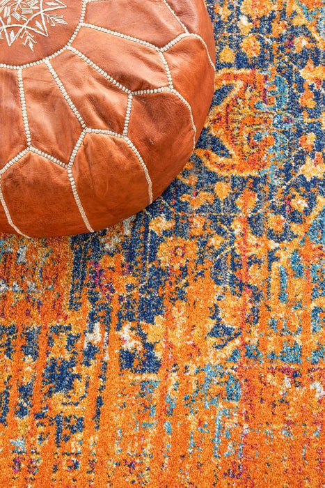 Reyhanli Vivid Rust Transitional Medallion Contemporary Rug, Rugs, Ozark Home 