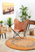 Reyhanli Vivid Rust Round Transitional Medallion Contemporary Rug, Rugs, Ozark Home 