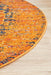 Reyhanli Vivid Rust Round Transitional Medallion Contemporary Rug, Rugs, Ozark Home 