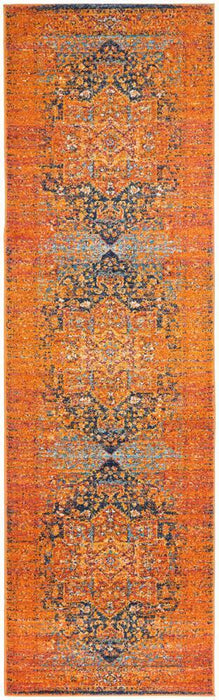 Reyhanli Vivid Rust Transitional Medallion Contemporary Rug, Rugs, Ozark Home 