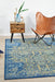 Reyhanli Royal Blue Transitional Yellow Medallion Contemporary Rug, Rugs, Ozark Home 