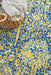 Reyhanli Royal Blue Round Transitional Yellow Medallion Contemporary Rug, Rugs, Ozark Home 
