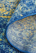 Reyhanli Royal Blue Round Transitional Yellow Medallion Contemporary Rug, Rugs, Ozark Home 