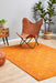 Reyhanli Burnt Orange Transitional Muted Floral Contemporary Rug, Rugs, Ozark Home 