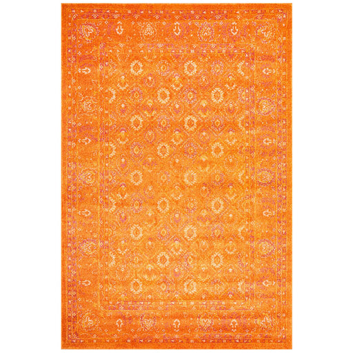 Reyhanli Burnt Orange Transitional Muted Floral Contemporary Rug, Rugs, Ozark Home 