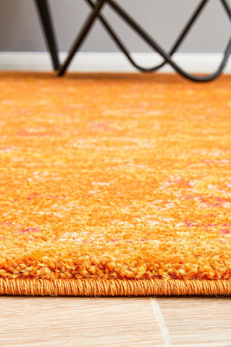 Reyhanli Burnt Orange Transitional Muted Floral Contemporary Rug, Rugs, Ozark Home 