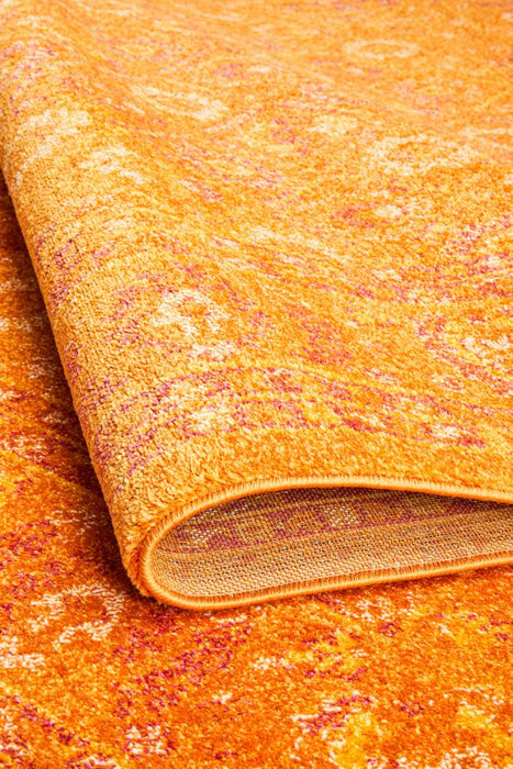 Reyhanli Burnt Orange Transitional Muted Floral Contemporary Rug, Rugs, Ozark Home 