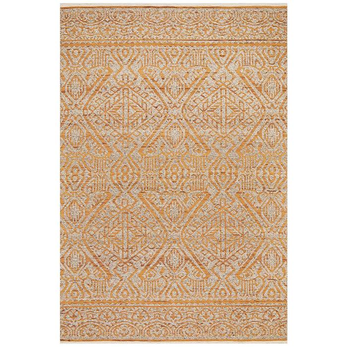 Raipur Rust & Natural Bohemian Handwoven Wool Rug, Rugs, Ozark Home 