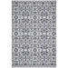Raipur Silver & Navy Bohemian Lattice Pattern Handwoven Wool Rug, Rugs, Ozark Home 