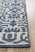 Raipur Silver & Navy Bohemian Lattice Pattern Handwoven Wool Rug, Rugs, Ozark Home 