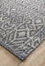 Raipur Graphite & Cobolt Blue Geometric Motif Handwoven Wool Rug, Rugs, Ozark Home 