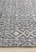 Raipur Graphite & Cobolt Blue Geometric Motif Handwoven Wool Rug, Rugs, Ozark Home 