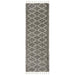 Serik Grey & White Moroccan Zigzag Plush Contemporary Runner Rug, Rugs, Ozark Home 