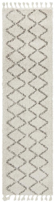 Serik Natural & Grey Moroccan Zigzag Plush Contemporary Rug, Rugs, Ozark Home 