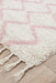 Serik White & Pink Moroccan Zigzag Plush Contemporary Runner Rug, Rugs, Ozark Home 