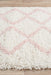 Serik White & Pink Moroccan Zigzag Plush Contemporary Runner Rug, Rugs, Ozark Home 