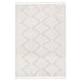 Serik White & Pink Moroccan Zigzag Plush Contemporary Rug, Rugs, Ozark Home 