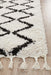 Serik White & Black Moroccan Zigzag Plush Contemporary Runner Rug, Rugs, Ozark Home 