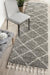 Serik Grey & White Moroccan Diamond Plush Contemporary Runner Rug, Rugs, Ozark Home 