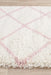 Serik White & Pink Moroccan Diamond Plush Contemporary Runner Rug, Rugs, Ozark Home 