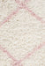 Serik White & Pink Moroccan Diamond Plush Contemporary Runner Rug, Rugs, Ozark Home 