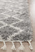 Serik Silver & White Moroccan Diamond Plush Contemporary Runner Rug, Rugs, Ozark Home 