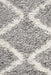 Serik Silver & White Moroccan Diamond Plush Contemporary Runner Rug, Rugs, Ozark Home 