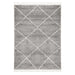 Serik Silver & White Moroccan Diamond Plush Contemporary Rug, Rugs, Ozark Home 