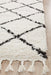 Serik White & Black Moroccan Diamond Plush Contemporary Runner Rug, Rugs, Ozark Home 