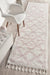 Serik White & Pink Moroccan Diamond Patchwork Plush Contemporary Runner Rug, Rugs, Ozark Home 