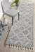 Serik Silver & White Moroccan Diamond Patchwork Plush Contemporary Runner Rug, Rugs, Ozark Home 