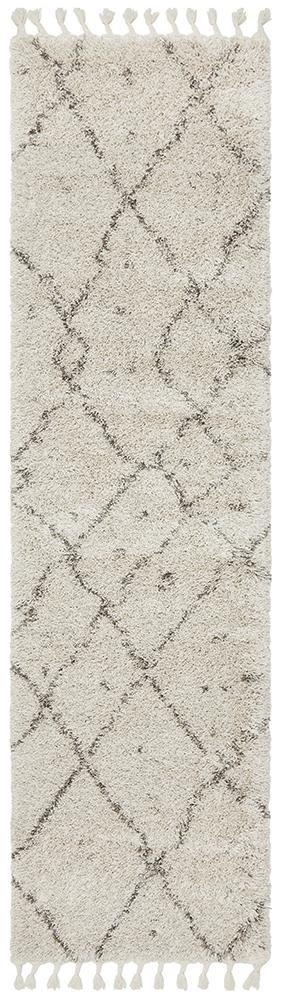 Serik Natural & Grey Moroccan Abstract Pattern Plush Contemporary Rug, Rugs, Ozark Home 