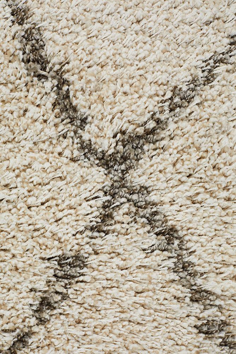 Serik Natural & Grey Moroccan Abstract Pattern Plush Contemporary Rug, Rugs, Ozark Home 