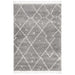 Serik Silver & White Moroccan Abstract Pattern Plush Contemporary Rug, Rugs, Ozark Home 