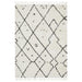 Serik White & Grey Moroccan Abstract Pattern Plush Contemporary Rug, Rugs, Ozark Home 