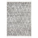 Serik Silver & White Moroccan Abstract Wave Plush Contemporary Rug, Rugs, Ozark Home 