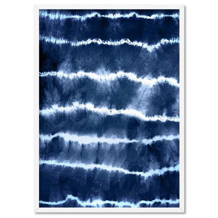 Shibori Indigo Tie Dye I - Art Print - Ozark Home