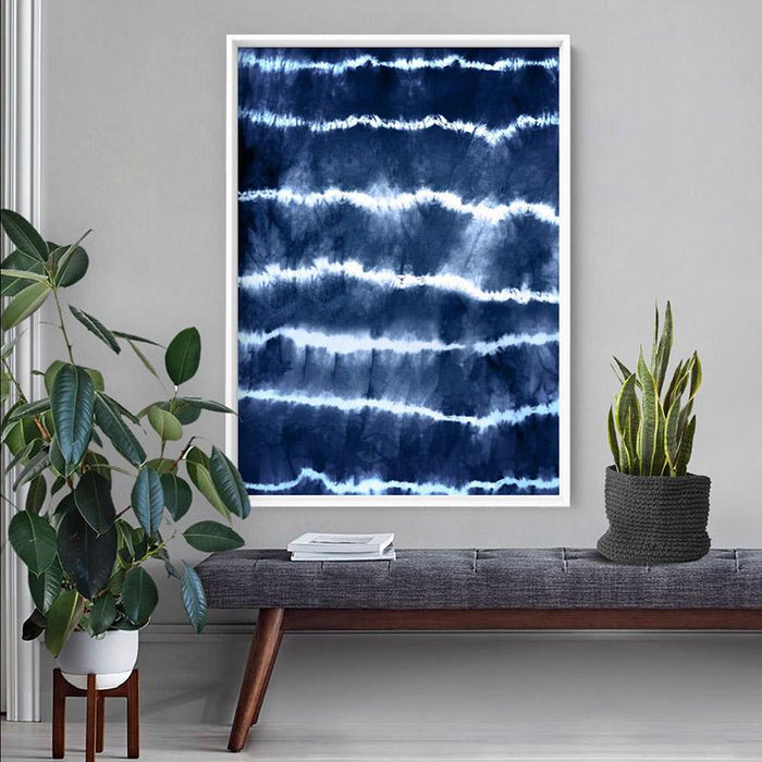 Shibori Indigo Tie Dye I - Art Print - Ozark Home