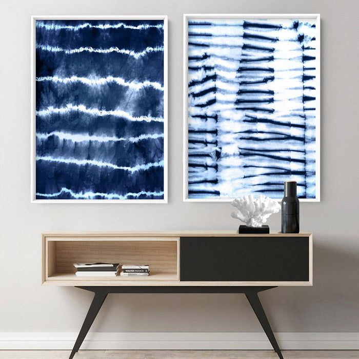 Shibori Indigo Tie Dye II - Art Print - Ozark Home