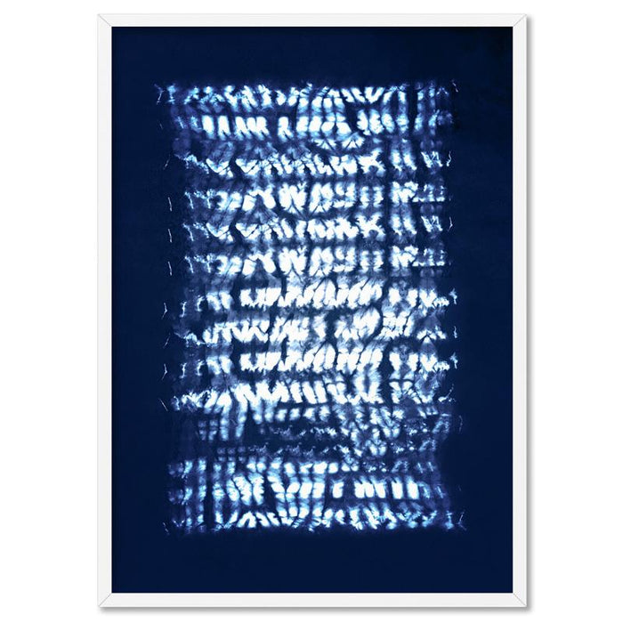 Shibori Indigo Tie Dye IV - Art Print - Ozark Home