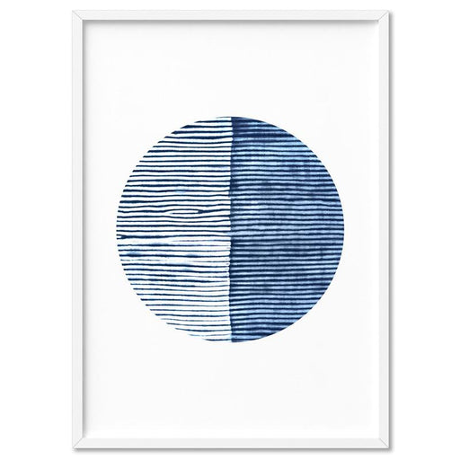 Shibori Indigo Tie Dye VI - Art Print - Ozark Home