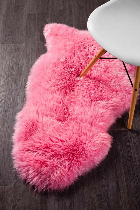 Natural New Zealand Sheep Skin - PINK, Rugs, Ozark Home 