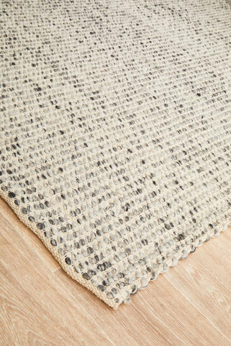 Sadri Grey & White Flatwoven Contemporary Rug, Rugs, Ozark Home 