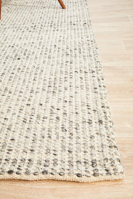 Sadri Grey & White Flatwoven Contemporary Rug, Rugs, Ozark Home 