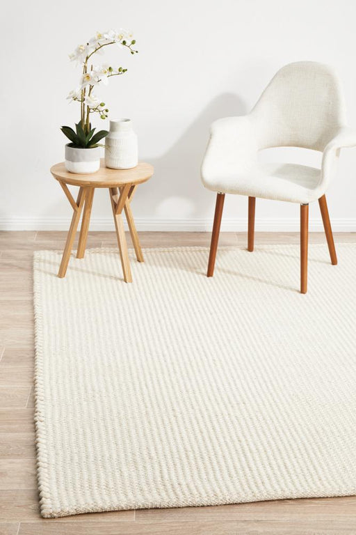 Sadri White Flatwoven Contemporary Rug, Rugs, Ozark Home 